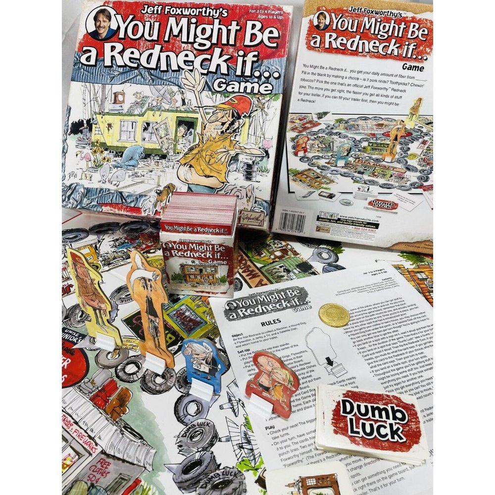 Jeff Foxworthy's Original YOU MIGHT BE A REDNECK IF Board Game 2-4 Players 16+